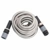 vidaXL Garden Hose with Spray Nozzle Silver 0.6" 15 m Stainless Steel