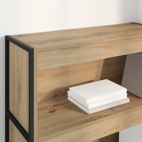 vidaXL Book Cabinet Artisian Oak 80 x 30 x 121 cm Engineered Wood