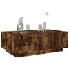 vidaXL Coffee Table with Infinity LED Smoked Oak 116x69x40 cm