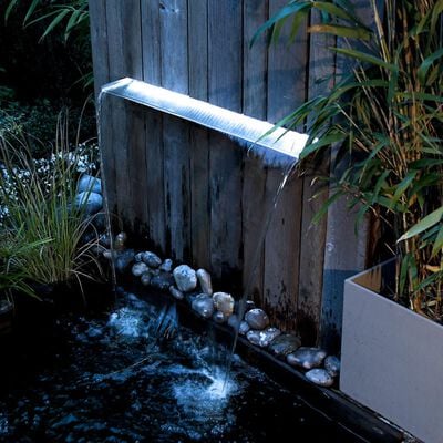 Ubbink Waterfall with LEDs Niagara 90 cm Stainless Steel 1312126