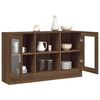 vidaXL Vitrine Cabinet Brown Oak 120x30.5x70 cm Engineered Wood