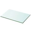 vidaXL Glass Panel | Clear | Tempered glass | 20x30 cm | Durable | Glass Shelf