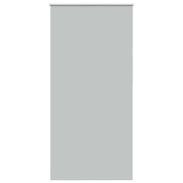 vidaXL Roller Blind Blackout Light Grey 95x210 cm Fabric Width 90.7 cm Polyester