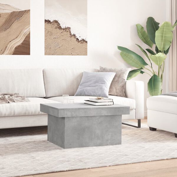 vidaXL Coffee Table Concrete Grey 100x55x40 cm Engineered Wood
