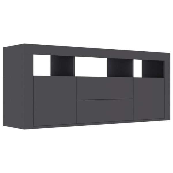 vidaXL TV Cabinet Grey 120x30x50 cm Engineered Wood