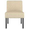 vidaXL Slipper Chair Cream Fabric