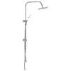 vidaXL Dual Head Shower Set with Hand Shower Stainless Steel