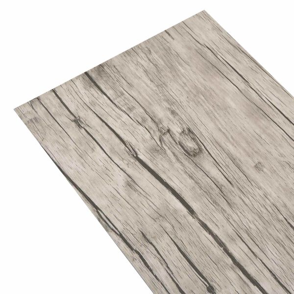 vidaXL Flooring Planks 18 pcs Grey 5.26 m&sup2; PVC