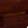 vidaXL Bedside Cabinet Classical Brown 60x30x60 cm Solid Mahogany