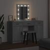 vidaXL Dressing Table with Door Grey 50 x 41 x 135 cm Engineered Wood