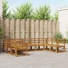 vidaXL Outdoor Sofa Set 9 pcs Natural Solid Acacia Wood