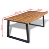 vidaXL Dining Table Solid Acacia Wood 200x90 cm