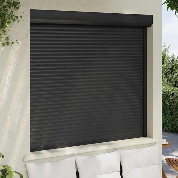 vidaXL Roller Shutter Aluminium 160x150 cm Anthracite