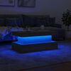 vidaXL Coffee Table with LED Lights Sonoma Oak 90x50x40 cm