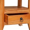vidaXL Bedside Cabinet Natural 40 x 40 x 45.5 cm Solid Mahogany Wood