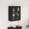 vidaXL Wall Cabinet Black Oak 69.5 x 34 x 90 cm Engineered Wood