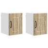 vidaXL Wall Cabinet PORTO 2 pcs Sonoma Oak Engineered Wood