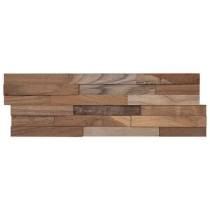 vidaXL Wall Panel 10 pcs Natural 56 x 18 x 2 cm Solid Teak wood