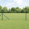 vidaXL Fence with Posts Green 0.8 x 10 m Steel