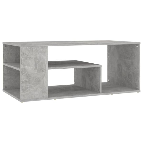 vidaXL Coffee Table Concrete Grey 100x50x40 cm Engineered Wood