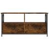 vidaXL TV Cabinet Smoked Oak 90x33x45 cm Engineered Wood&Iron