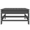 vidaXL Garden Footstool Grey Solid Wood Pine