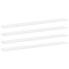 vidaXL Wall Shelves 4 pcs High Gloss White 115x9x3 cm