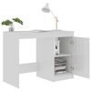 vidaXL Desk High Gloss White 100x50x76 cm Engineered Wood