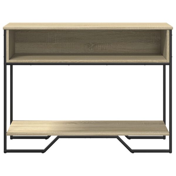vidaXL Console Table Sonoma Oak 100x35x74.5 cm Engineered Wood