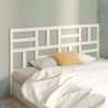 vidaXL Bed Headboard White 186x4x104 cm Solid Wood Pine