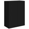 vidaXL TV Wall Cabinet Set Wall-mounted 6 pcs Black