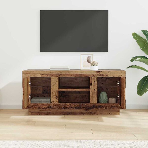 vidaXL TV Cabinet Old Wood 102 x 35 x 45 cm Engineered Wood