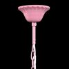 vidaXL Crystal Light 5 Bulbs Pink