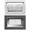 vidaXL Basement Window RISOR 60 x 40 cm PVC and Glass