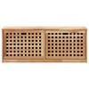 vidaXL Shoe Storage Bench 94x20x38 cm Solid Walnut Wood
