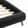 vidaXL Bed Frame with Headboard Black 160 x 200 cm Faux Leather