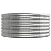 vidaXL Garden Raised Bed Galvanised Steel 620x80x36 cm Silver