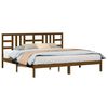 vidaXL Bed Frame without Mattress Honey Brown 200x200 cm Solid Wood