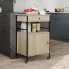 vidaXL Kitchen Trolley Sonoma Oak 56x43x89.5 cm Engineered Wood