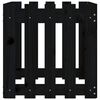 vidaXL Garden Planter with Fence Design Black 50x50x50 cm Solid Wood Pine