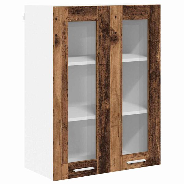vidaXL Hanging Cabinet Old Wood 60 x 31 x 80 cm Engineered Wood