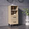 vidaXL Sideboard Sonoma Oak 34.5x34x90 cm Engineered Wood