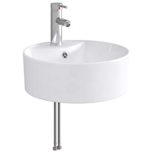 vidaXL Bathroom Wash Basin Chrome 40.5 x 40.5 x 15 cm Metal