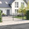 vidaXL Garden Gate Black 150 x 500 cm