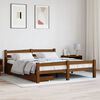 vidaXL Bed Frame without Mattress Honey Brown Solid Wood 160x200 cm (322079+321987)
