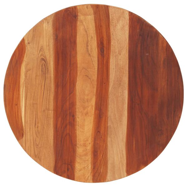vidaXL Table Top Solid Wood Acacia Round 25-27 mm 70 cm