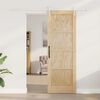 vidaXL Sliding Door ORKDAL Brown 73.5 x 211 cm Solid Pine Wood