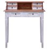 vidaXL Writing Desk with Drawers 90x50x101 cm Solid Mahogany Wood