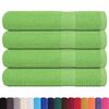 vidaXL Sauna Towels 4 pcs "FROGN" Apple Green 80x200 cm 100% Cotton