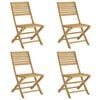 vidaXL Folding Garden Chairs 4 pcs 48.5x61.5x87 cm Solid Wood Acacia